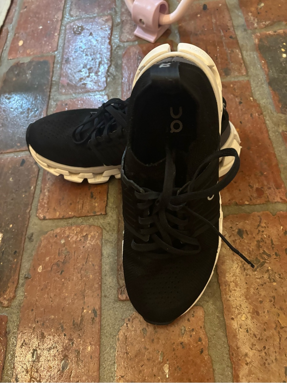 On Cloud Women's Black Running Sneakers - Picture 3 of 5